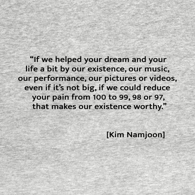 Kim Namjoon BTS quote by Lani89